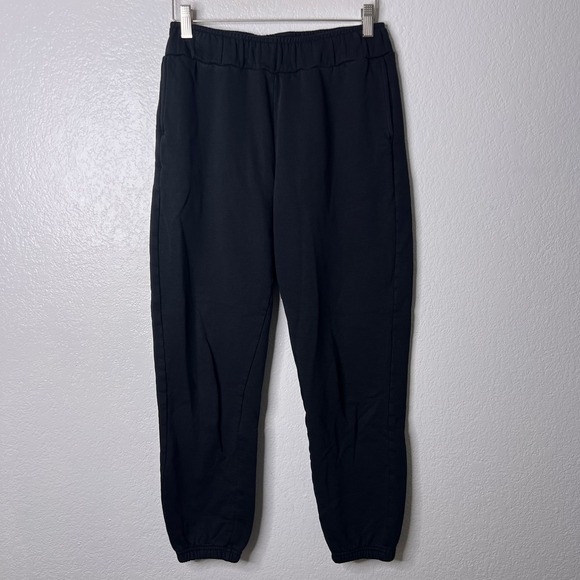 Pact Organic Cotton Brushed Fleece Sweatpants Black Joggers Women'sSmall - Picture 2 of 7